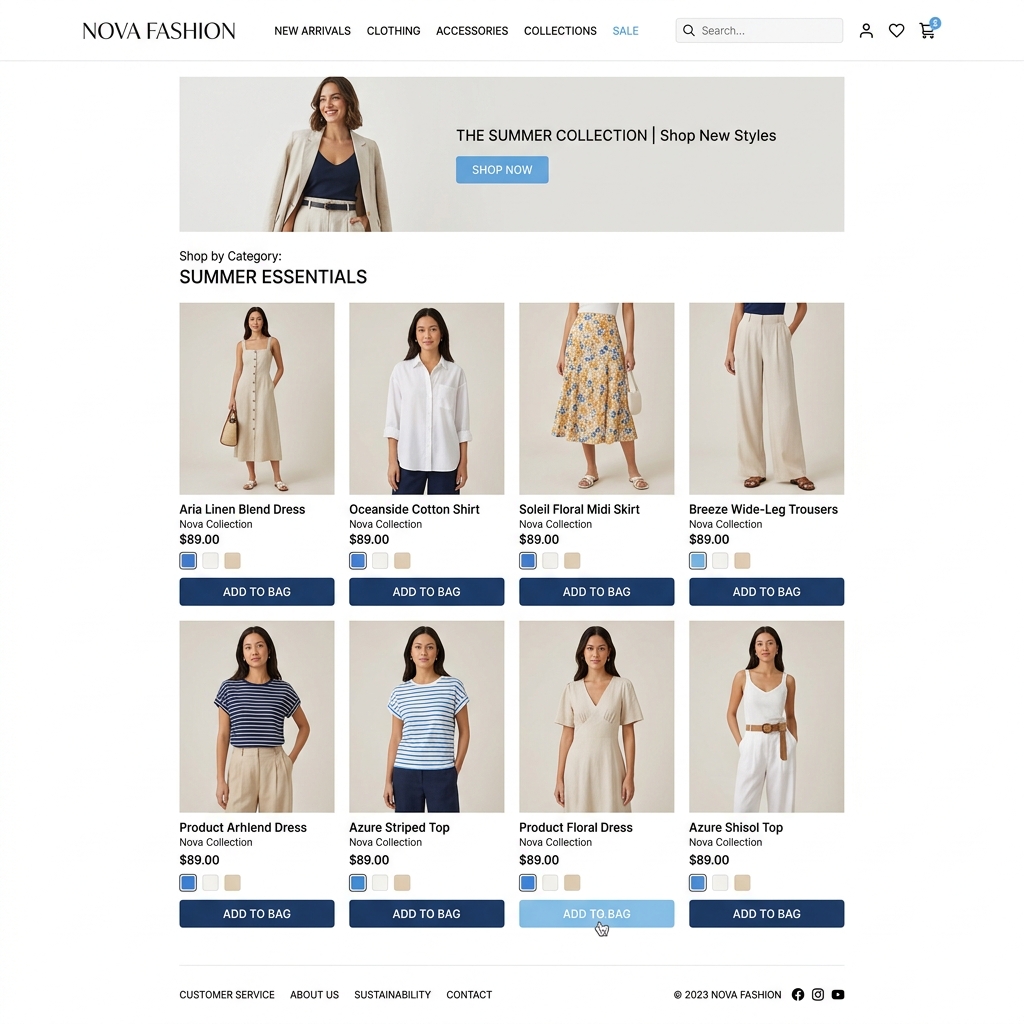 E-Commerce Interface Project
